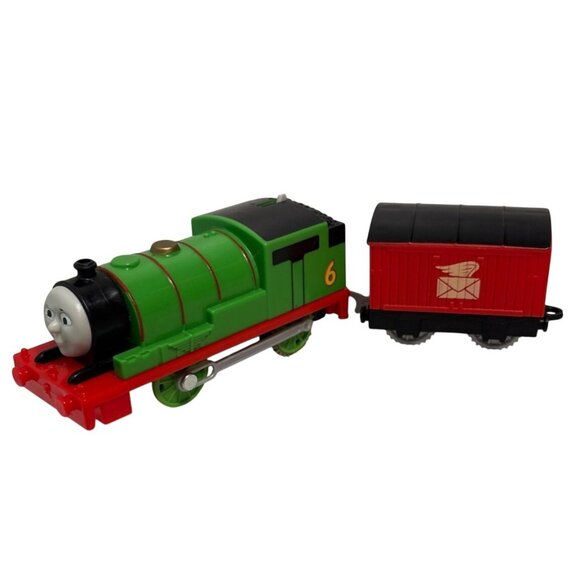 Thomas & Friends TrackMaster Percy Train Engine 2013 Red Mail Delivery Car 2017 - Picture 1 of 10